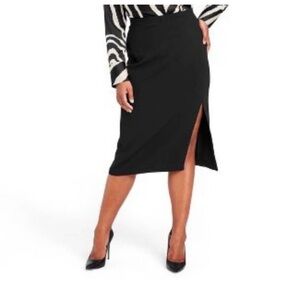 Sergio Hudson X Target Black Pencil Skirt NWT